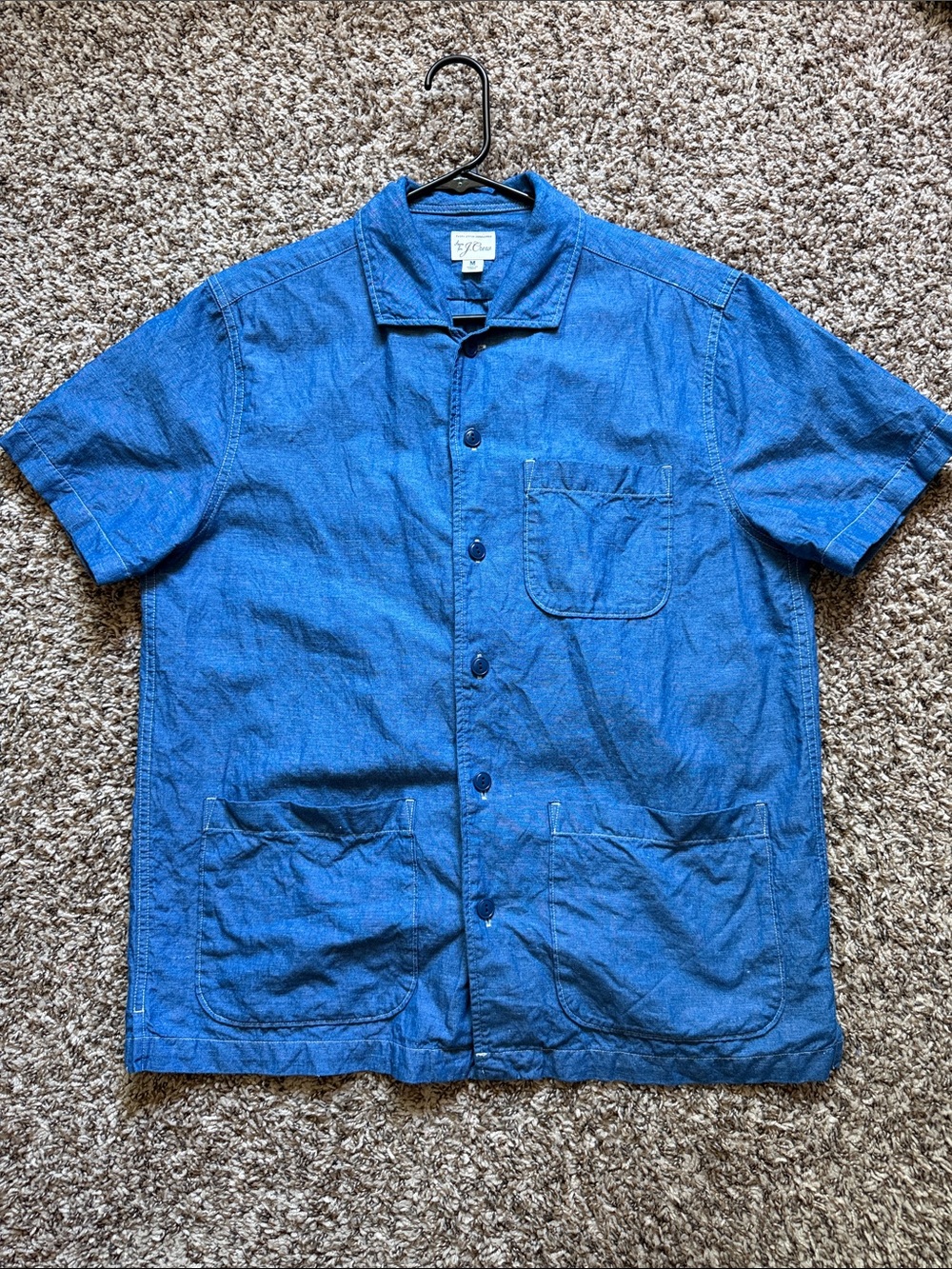 J. Crew Wallace & Barnes Chambray Guayabera